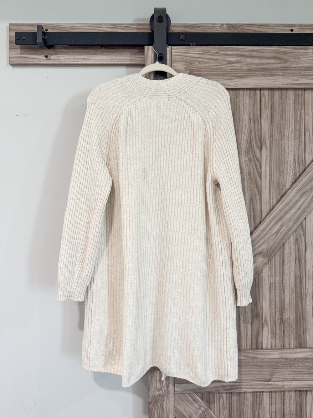 Universal Thread Open-Front Ribbed Cardigan - Cream - Picture 2 of 3
